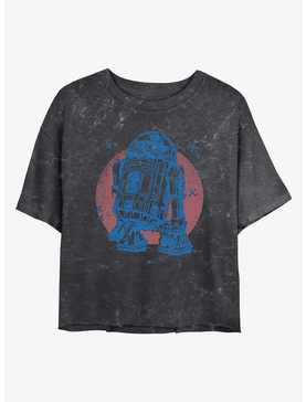 Star Wars R2-D2 Mineral Wash Crop Womens T-Shirt, , hi-res