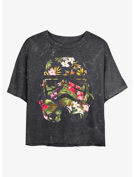 Star Wars Storm Flowers Mineral Wash Crop Womens T-Shirt, , hi-res