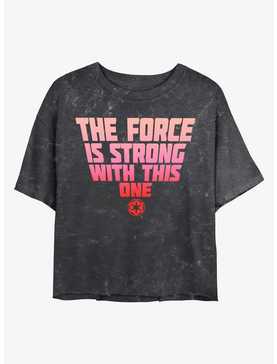 Star Wars Strong Force Mineral Wash Crop Womens T-Shirt, , hi-res