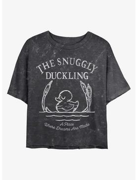 Disney Tangled The Snuggly Duckling Mineral Wash Crop Womens T-Shirt, , hi-res