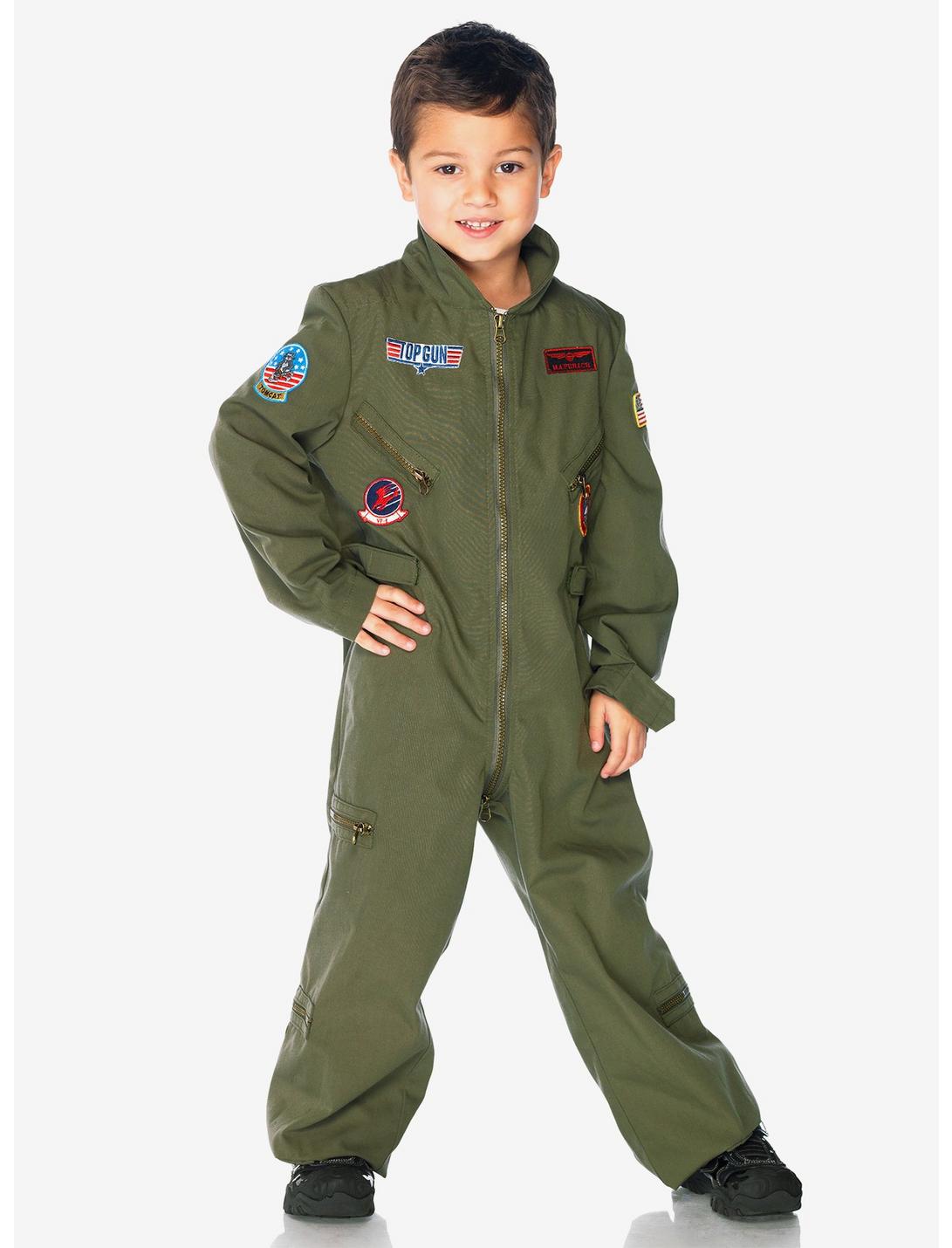 Top Gun Boys Flight Suit Youth Costume, KHAKI, hi-res