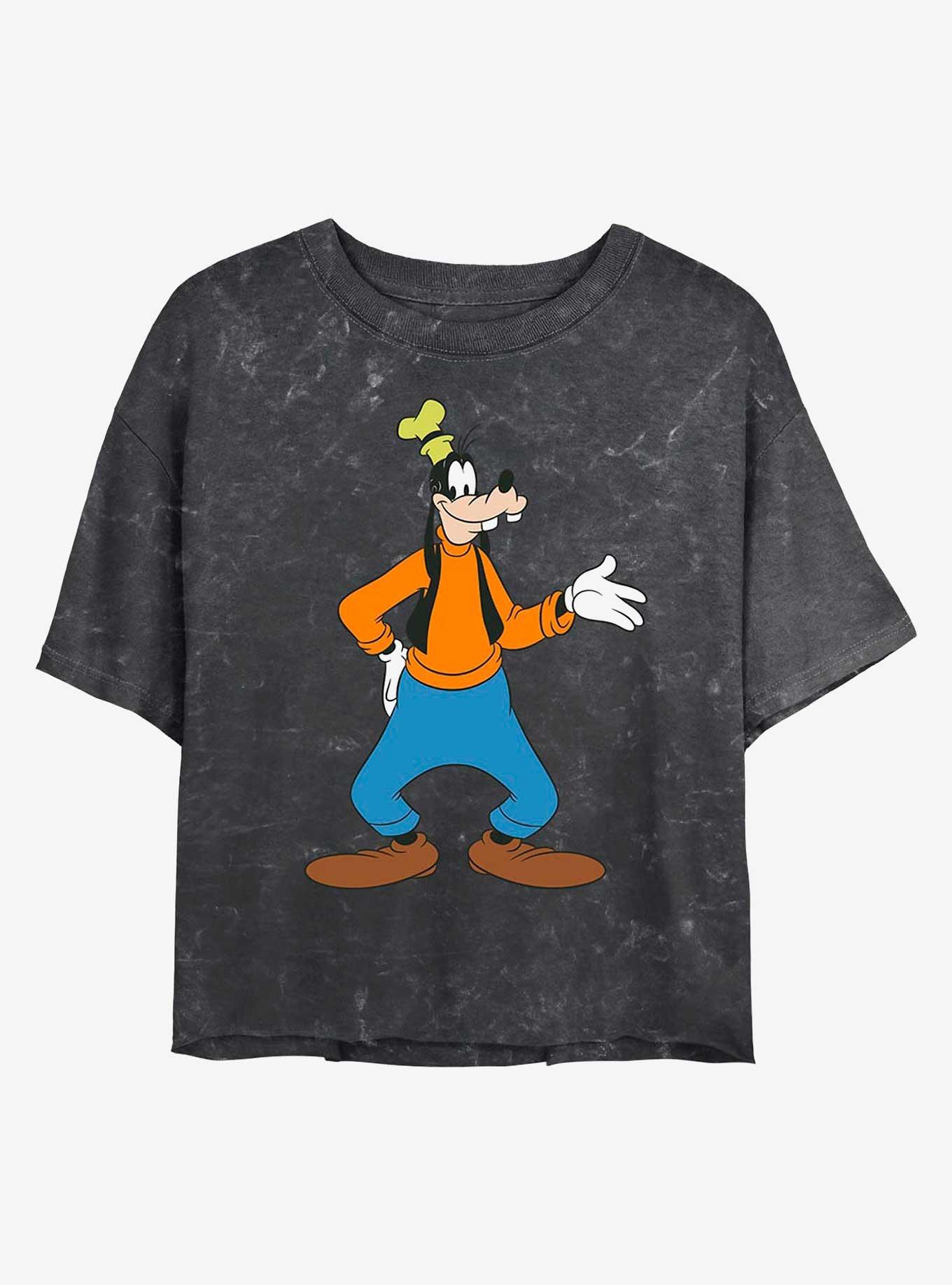 Disney Goofy Traditional Goofy Mineral Wash Crop Womens T-Shirt 