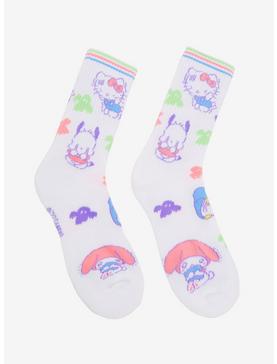 Plus Size Sanrio Hello Kitty and Friends Ghosties Crew Socks , , hi-res