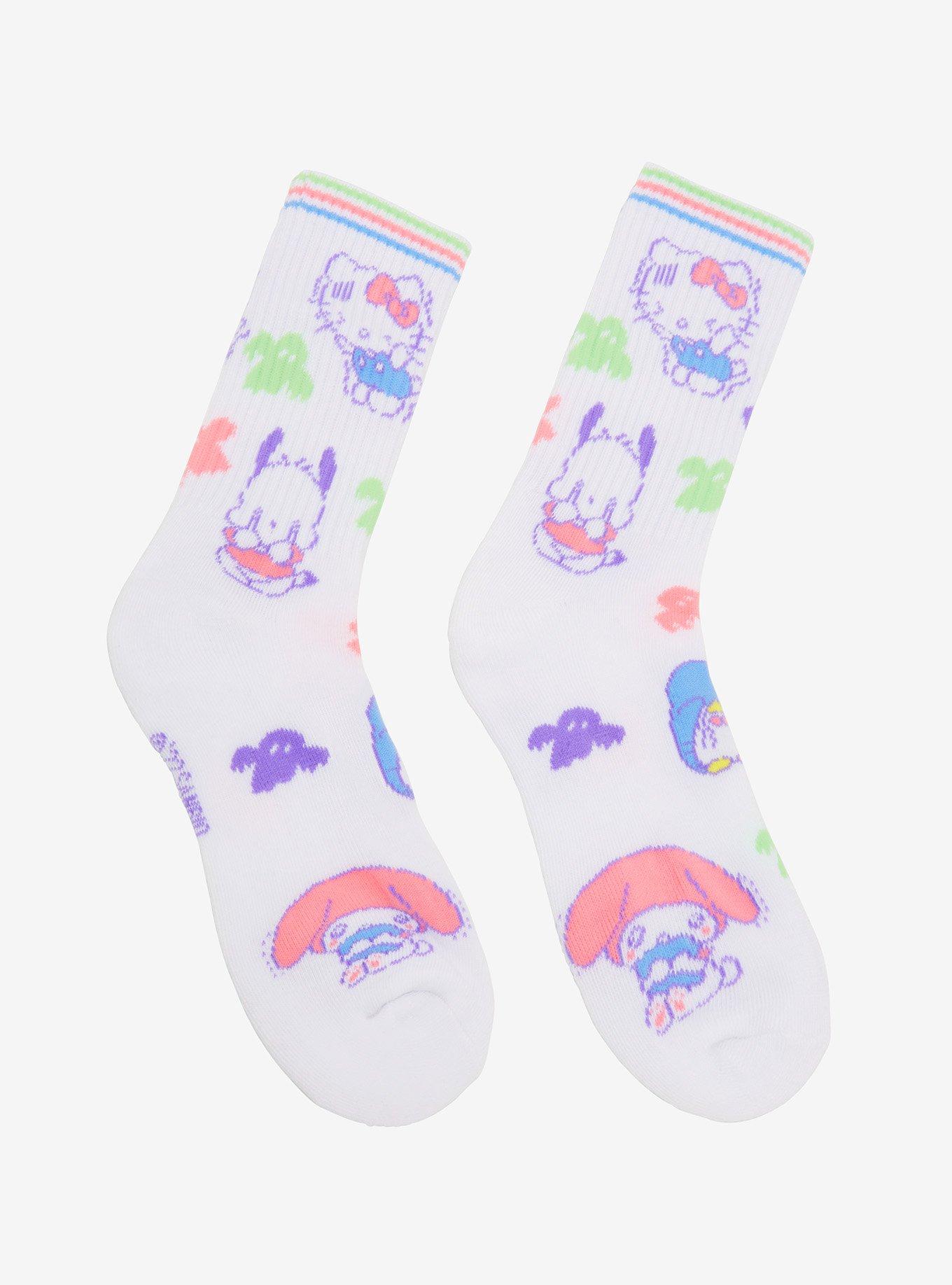Sanrio Hello Kitty and Friends Ghosties Crew Socks , , hi-res