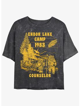 Star Wars Endor Lake Camp Mineral Wash Womens Crop T-Shirt, , hi-res