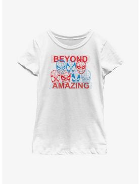 Marvel Spider-Man Beyond Amazing Faces Youth Girls T-Shirt, , hi-res