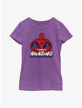 Marvel Spider-Man Beyond Amazing Pose Youth Girls T-Shirt, , hi-res