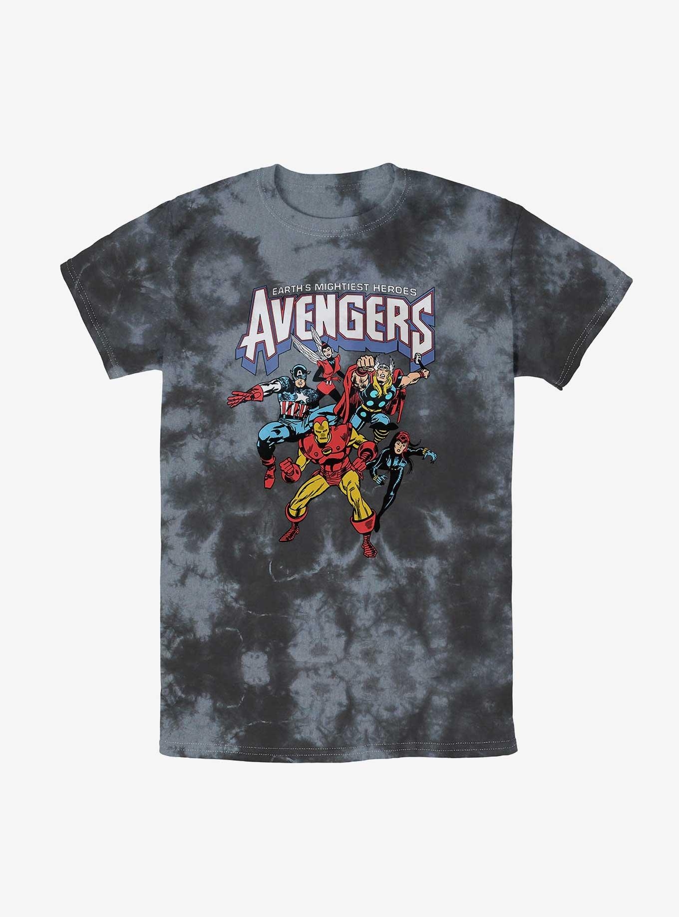 Marvel Avengers Earth's Mightiest Heroes Tie-Dye T-Shirt, , hi-res