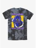 Marvel Black Panther Poster Japanese Lettering Tie-Dye T-Shirt, BLKCHAR, hi-res
