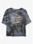 Disney Encanto We Don't Talk About Bruno Tie-Dye Girls Crop T-Shirt, BLKCHAR, hi-res