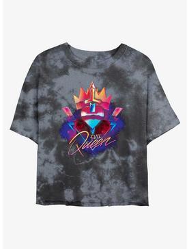 Disney Villains Evil Queen Emblem Tie-Dye Girls Crop T-Shirt, , hi-res