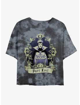 Disney Villains Evil Queen Bring Me Her Heart Tie-Dye Girls Crop T-Shirt, , hi-res