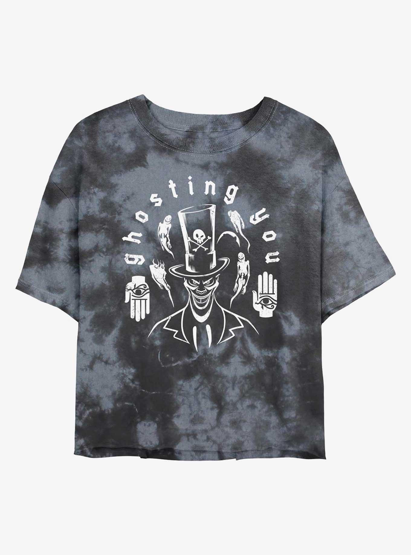 Disney Villains Dr. Facilier Ghosting You Tie-Dye Girls Crop T-Shirt, BLKCHAR, hi-res