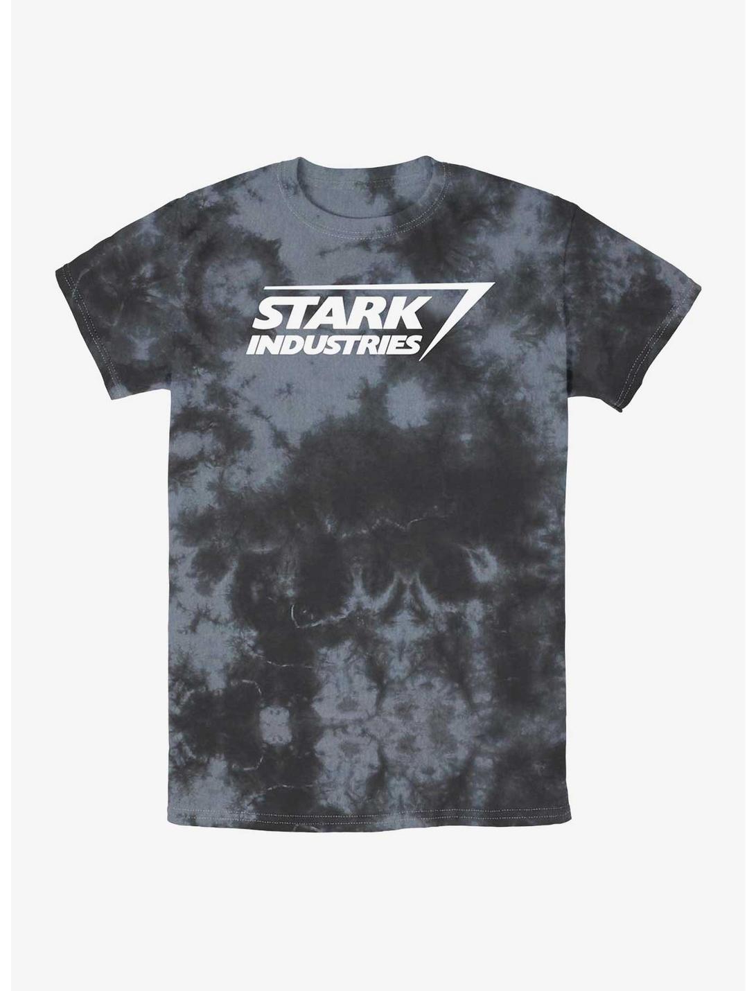 Marvel Iron Man Stark Industries Logo Tie-Dye T-Shirt, BLKCHAR, hi-res