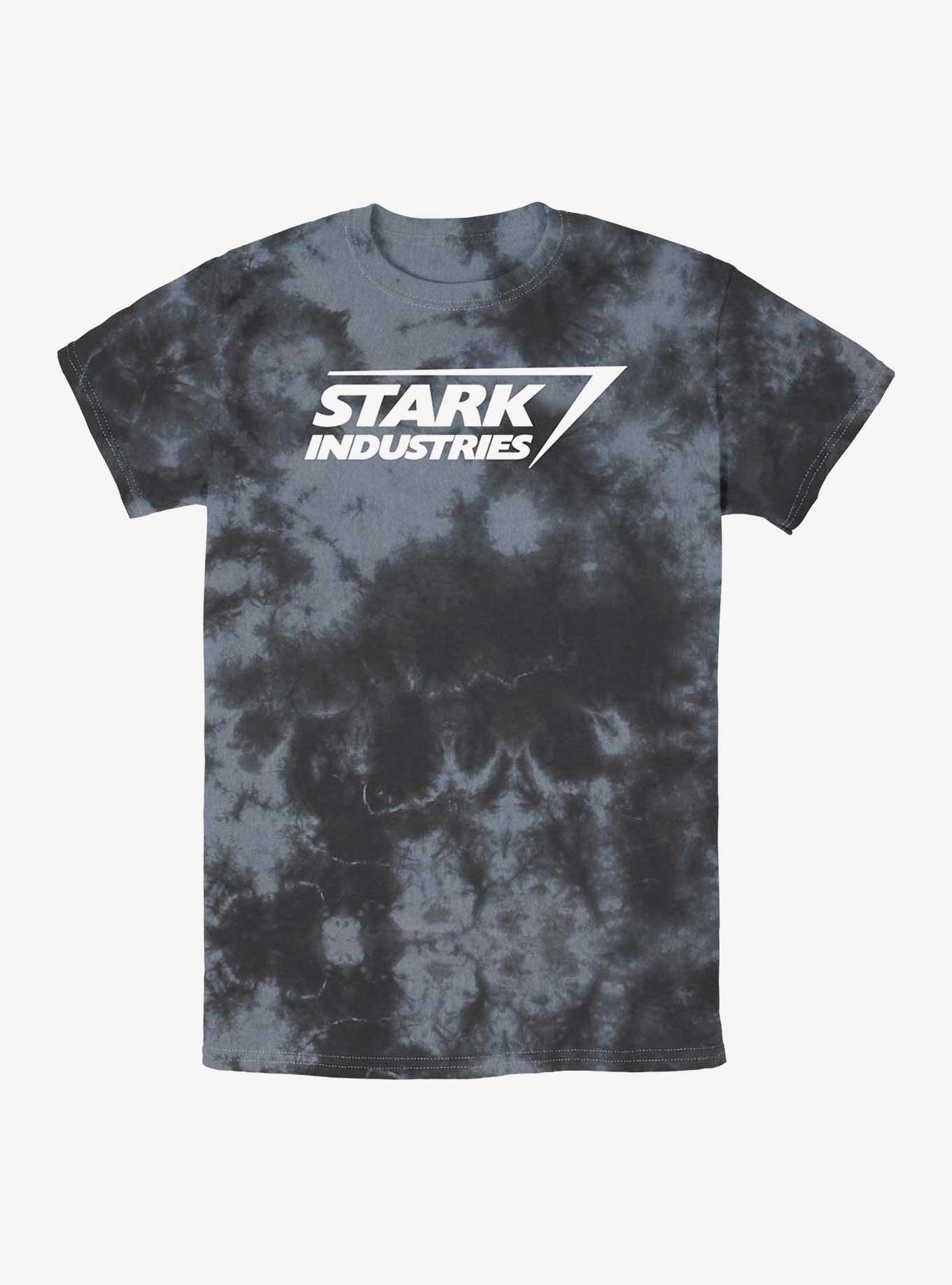 Marvel Iron Man Stark Industries Logo Tie-Dye T-Shirt, BLKCHAR, hi-res