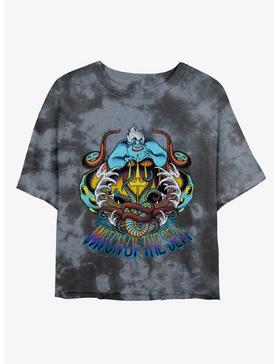 Disney The Little Mermaid Ursula Witch of the Sea Tie-Dye Girls Crop T-Shirt, , hi-res