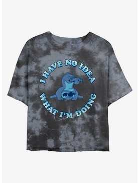 Disney Lilo & Stitch No Idea Tie-Dye Girls Crop T-Shirt, , hi-res