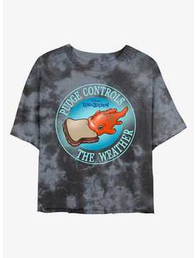 Disney Lilo & Stitch Pudge Weather Tie-Dye Girls Crop T-Shirt, , hi-res