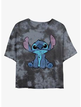 Disney Lilo & Stitch Simply Stitch Tie-Dye Girls Crop T-Shirt, , hi-res