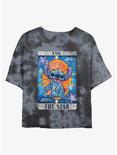 Disney Lilo & Stitch The Star Tarot Card Tie-Dye Girls Crop T-Shirt, BLKCHAR, hi-res