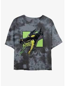 Disney Maleficent Dragon Breath Tie-Dye Girls Crop T-Shirt, , hi-res