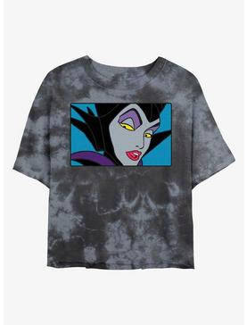 Disney Maleficent Evil Eyes Tie-Dye Girls Crop T-Shirt, , hi-res