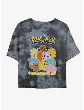 Pokemon Gang Tie-Dye Girls Crop T-Shirt, , hi-res