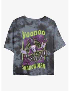 Disney Princess and the Frog Dr. Facilier Voodoo Magic Shadow Man Tie-Dye Girls Crop T-Shirt, , hi-res