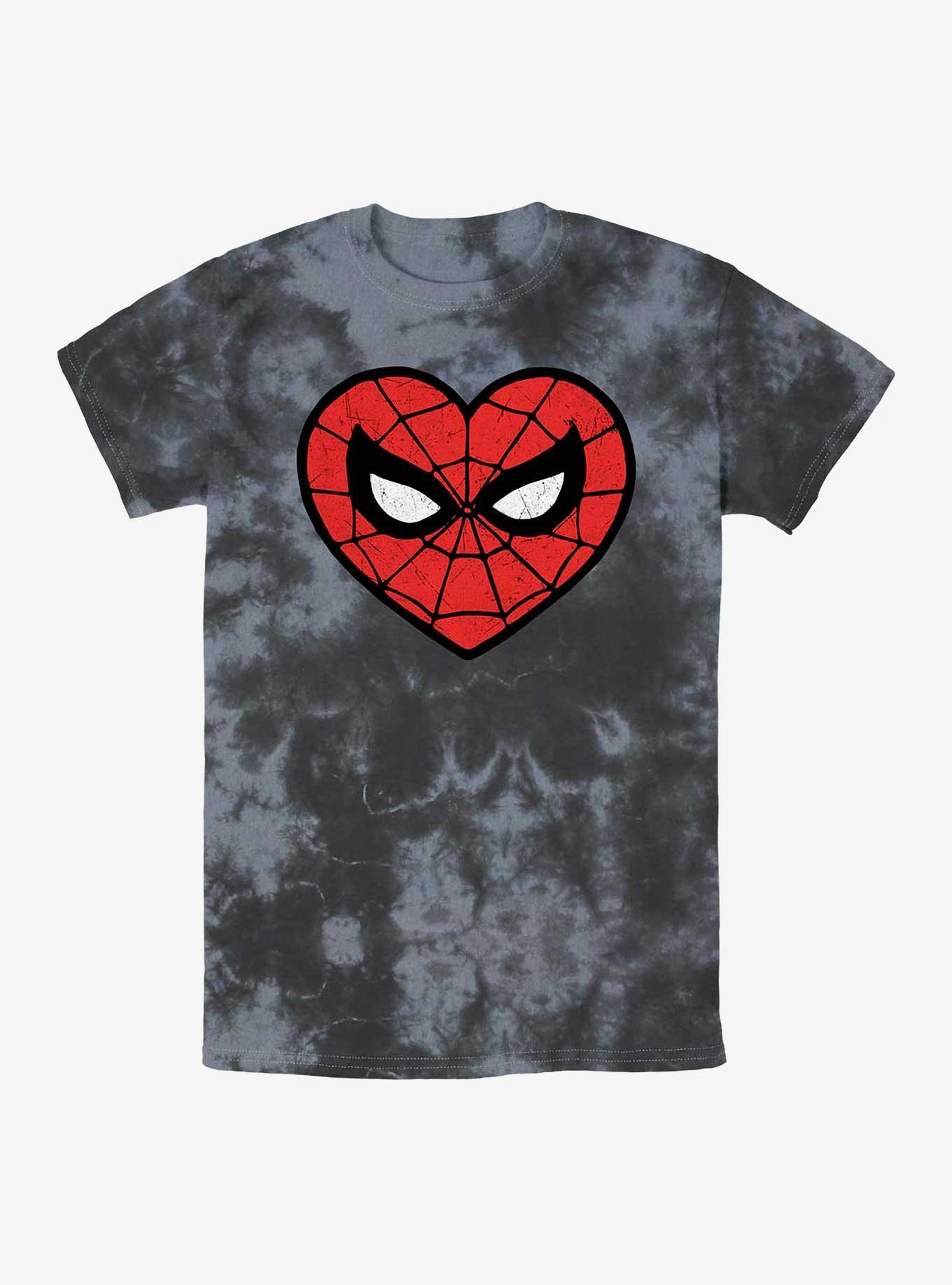 Marvel Spider-Man Spidey Heartbreaker Tie-Dye T-Shirt, BLKCHAR, hi-res