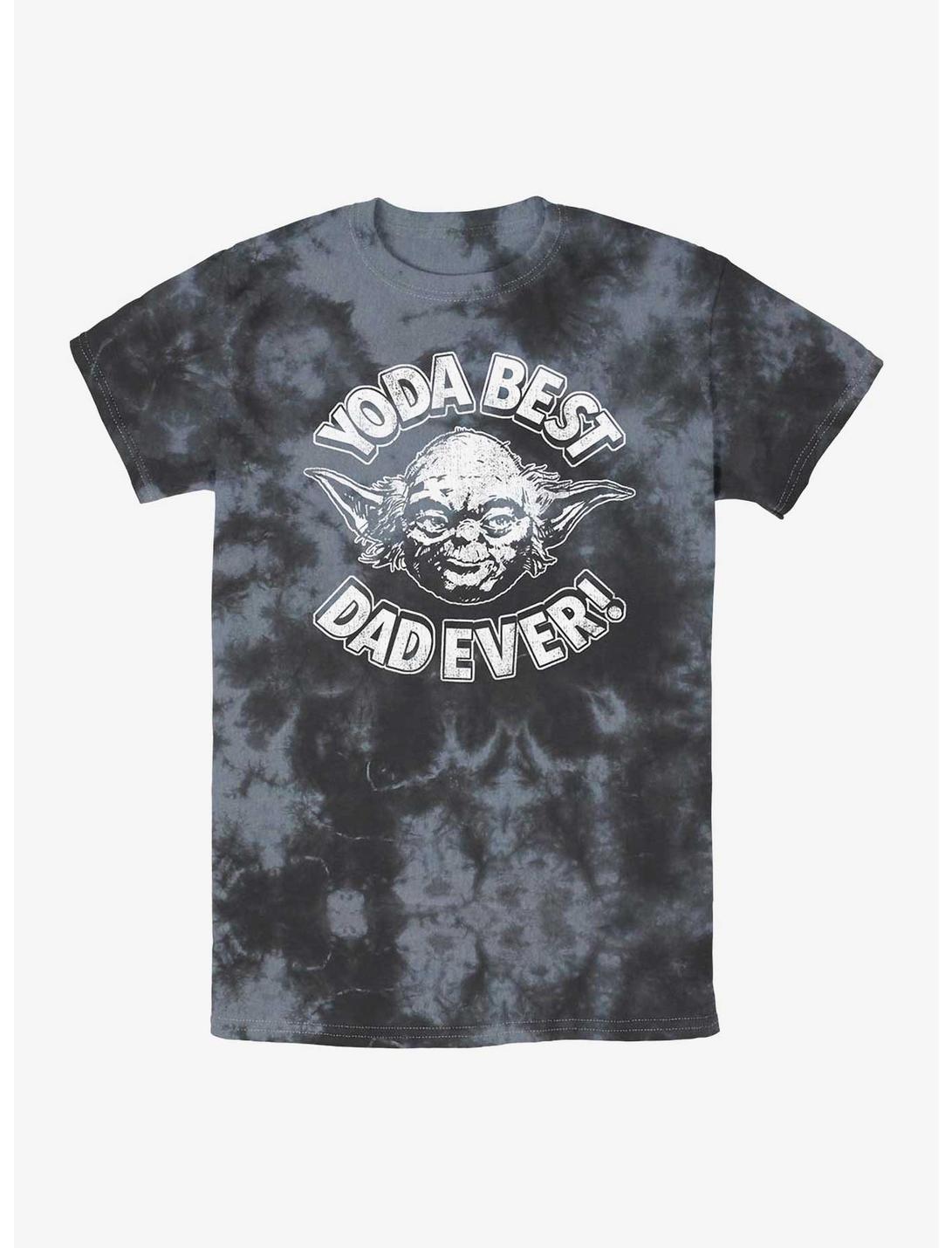 Star Wars Yoda Best Dad Ever Tie-Dye T-Shirt, BLKCHAR, hi-res