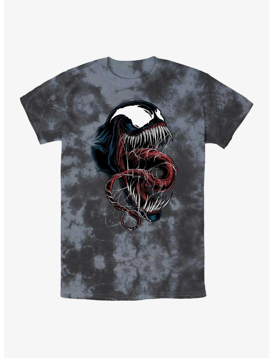 Marvel Venom Slimy Tongue Tie-Dye T-Shirt, BLKCHAR, hi-res