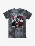 Marvel Venom Venomous Japanese Lettering Tie-Dye T-Shirt, BLKCHAR, hi-res