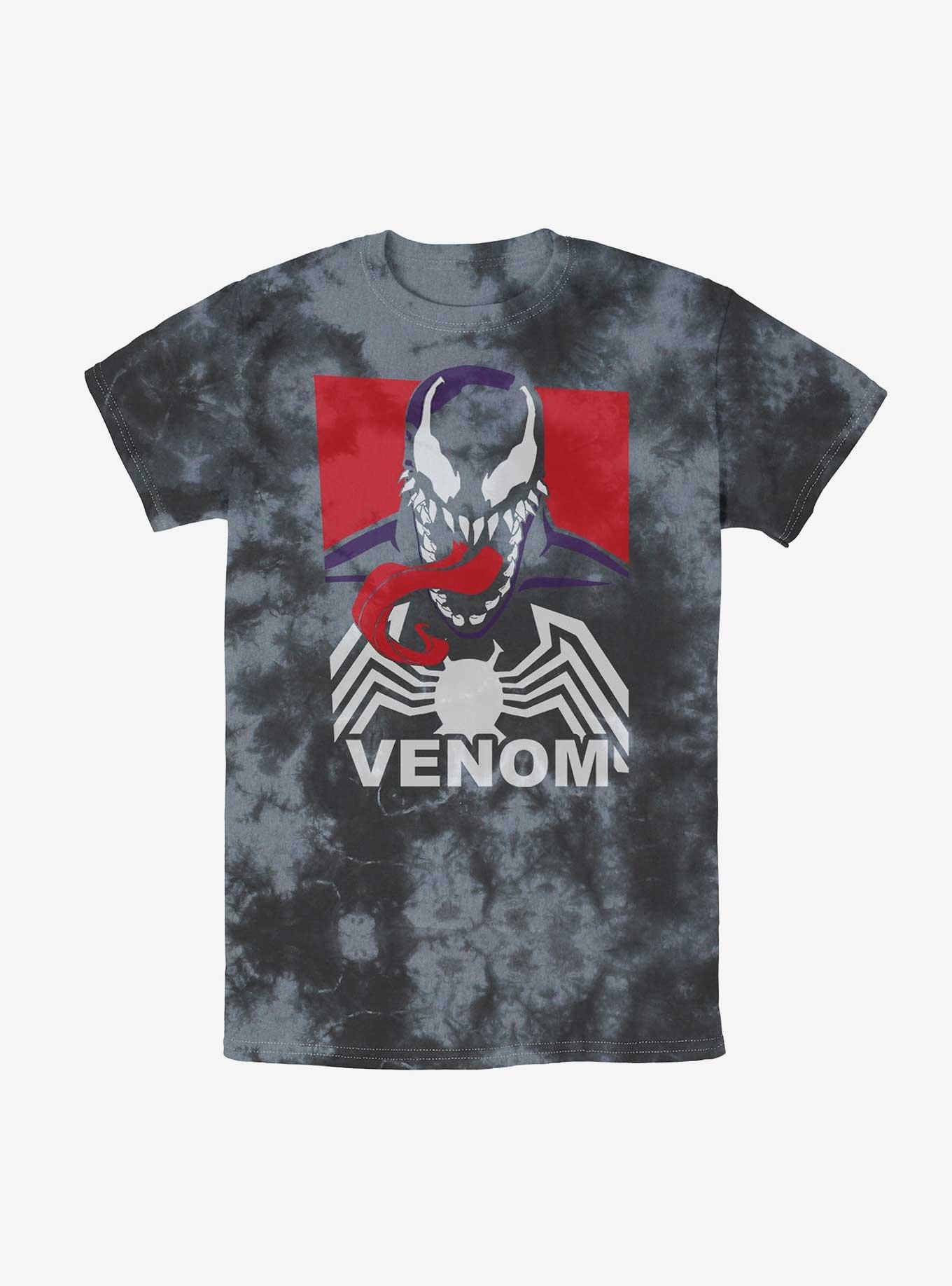 Marvel Venom Venomous Spider Tie-Dye T-Shirt, BLKCHAR, hi-res