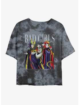 Disney Villains Bad Girls Tie-Dye Girls Crop T-Shirt, , hi-res