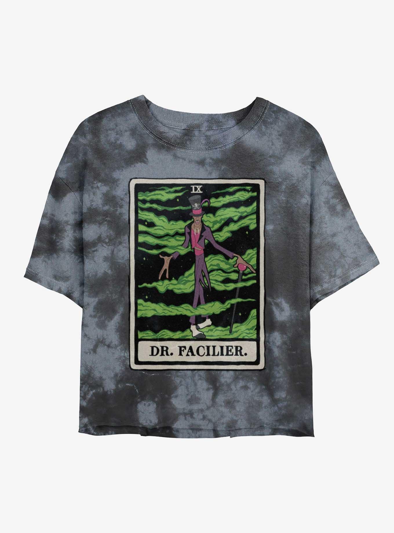Disney Villains Dr. Facilier Tarot Card Tie-Dye Girls Crop T-Shirt, , hi-res