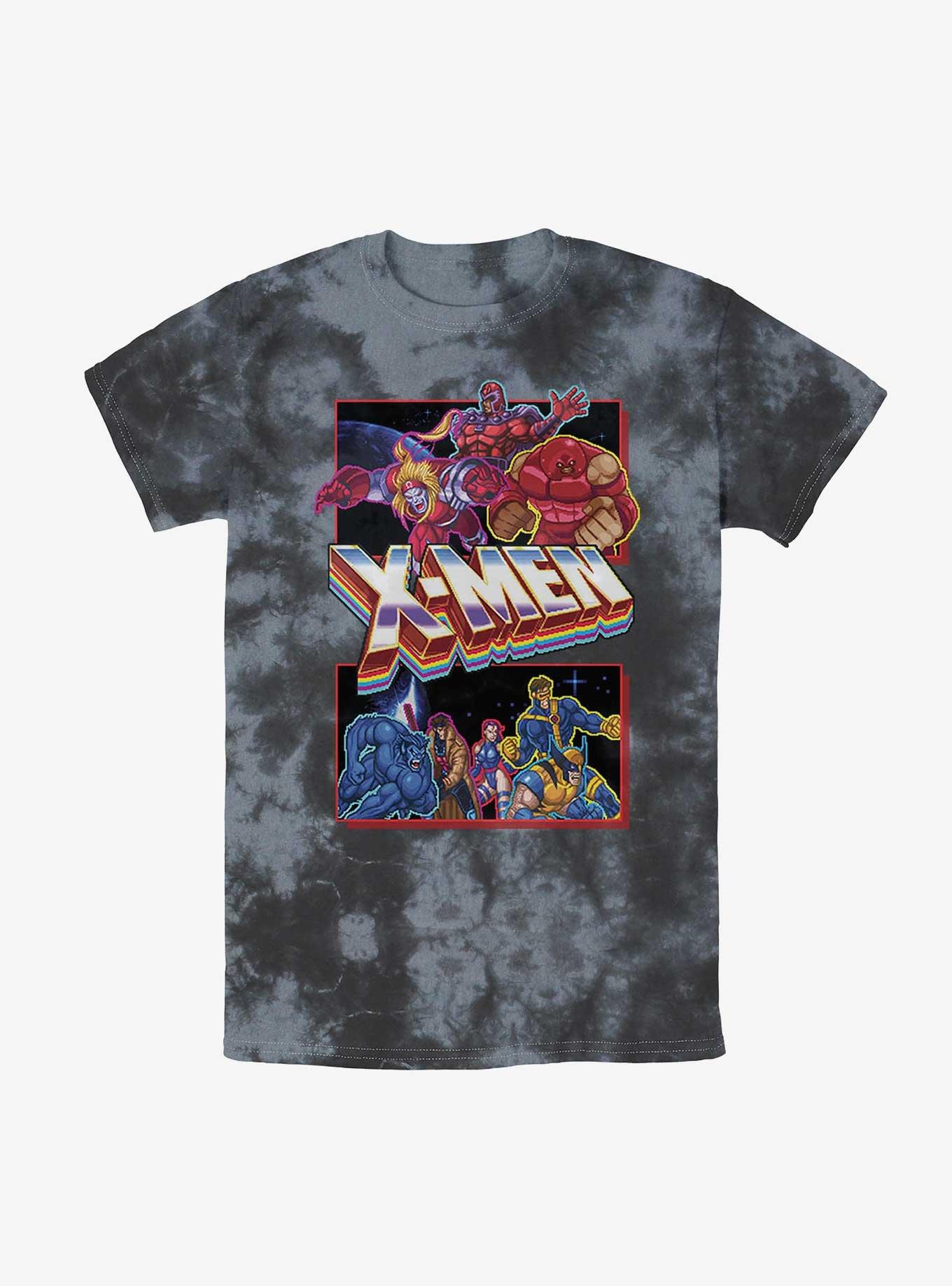 Marvel X-Men Hero Poster Tie-Dye T-Shirt, BLKCHAR, hi-res