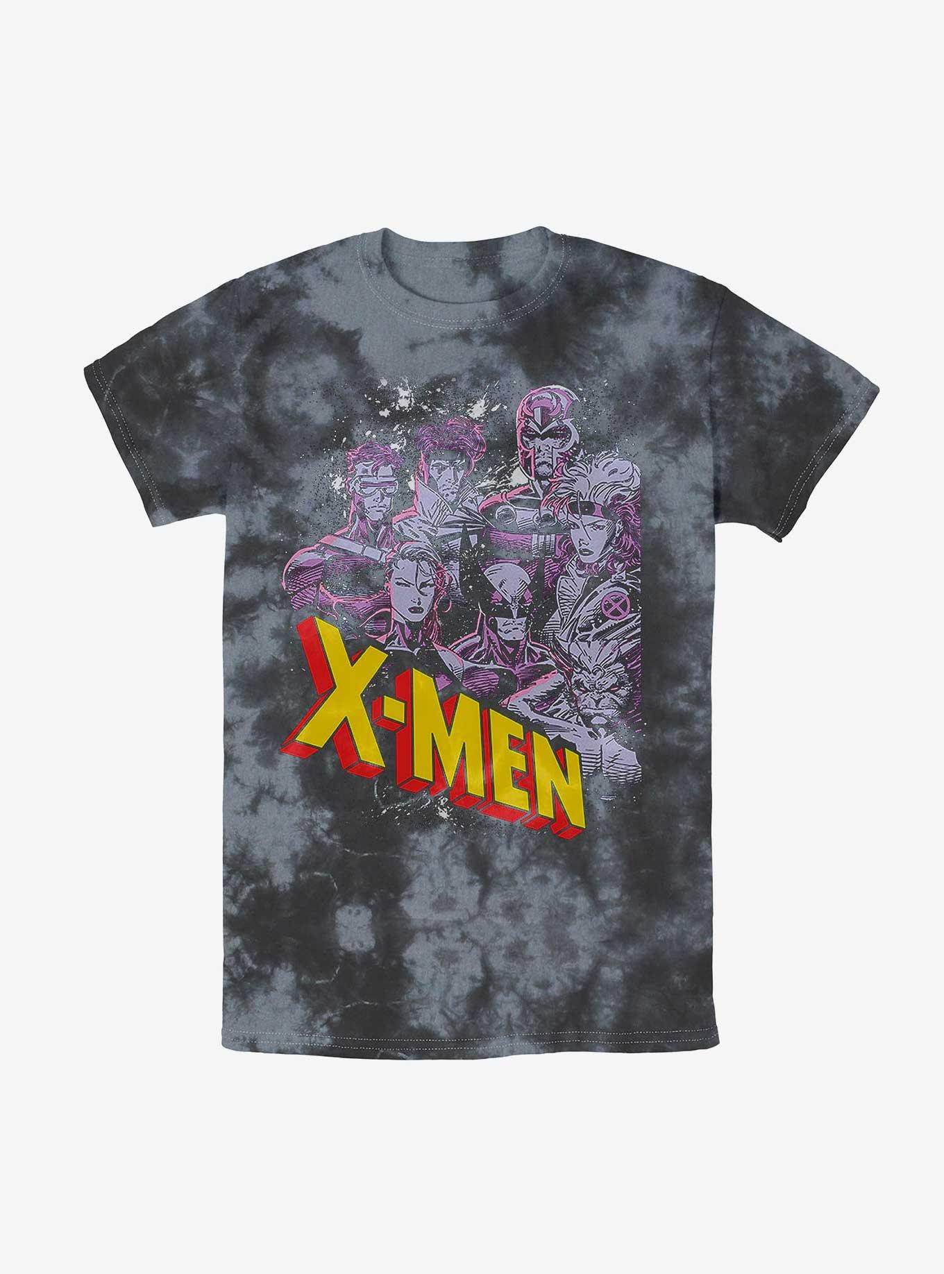 Marvel X-Men Vintage Team Tie-Dye T-Shirt, BLKCHAR, hi-res