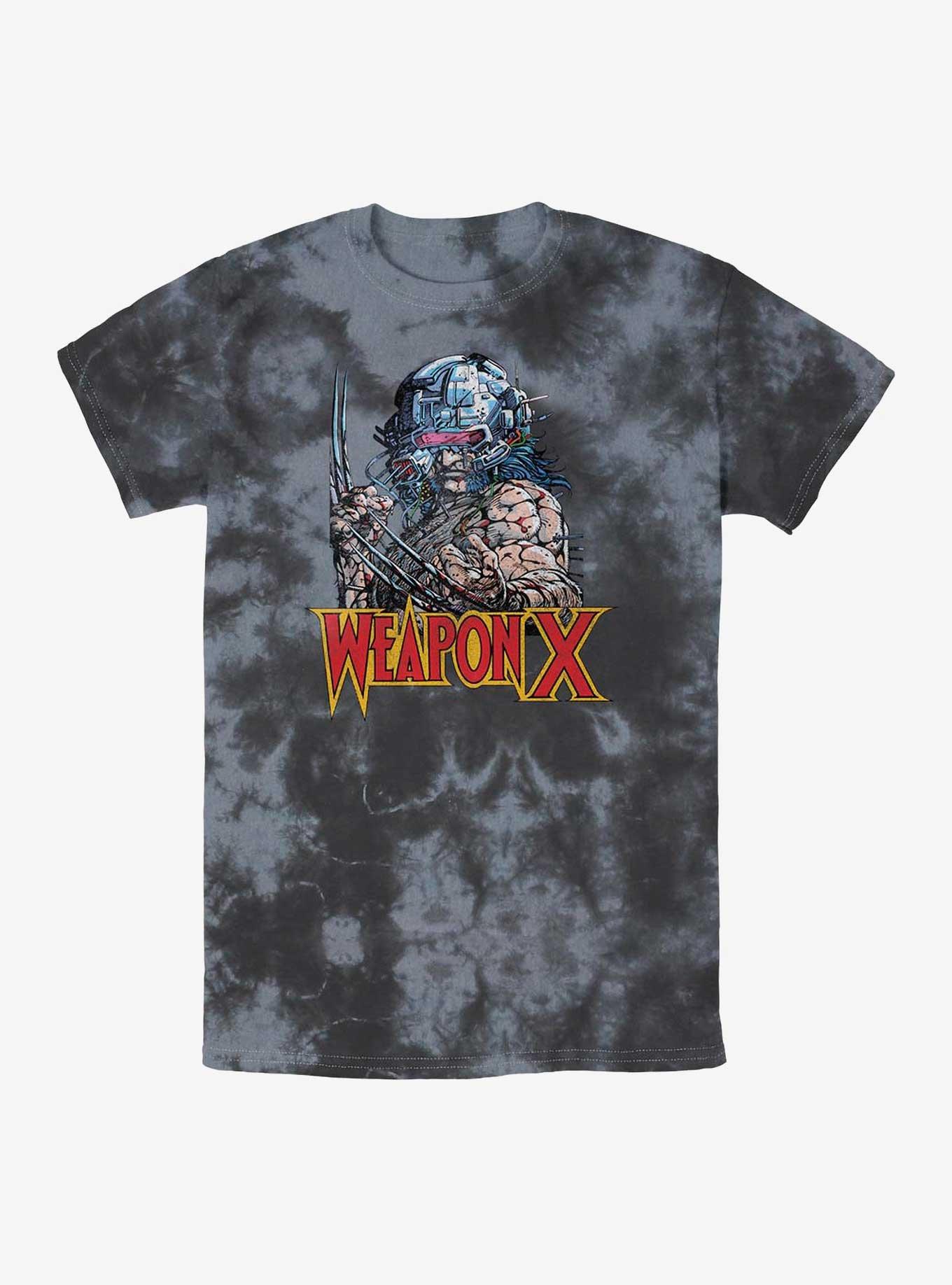 Marvel X-Men Weapon X Tie-Dye T-Shirt, BLKCHAR, hi-res