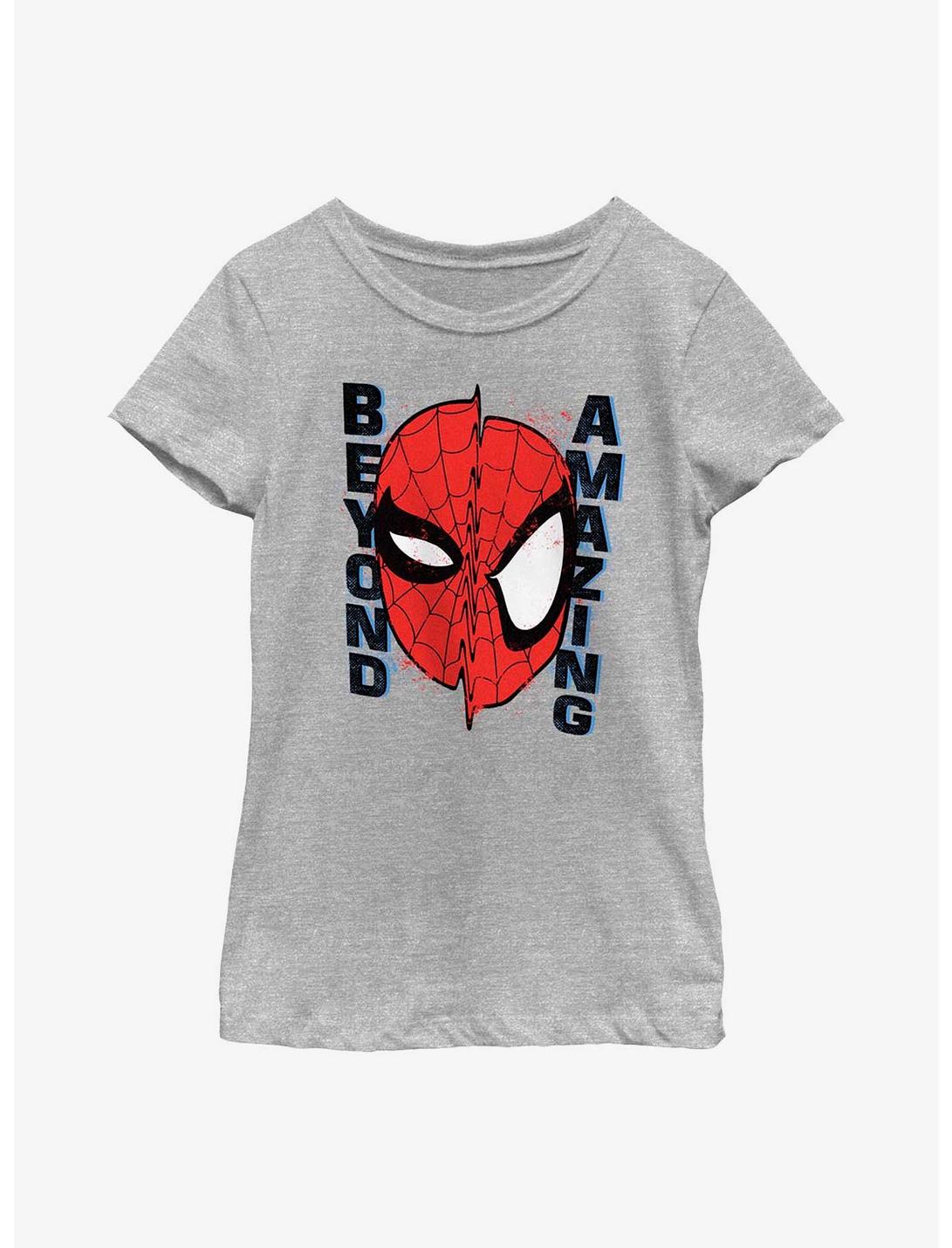 Marvel Spider-Man Beyond Amazing Warp Youth Girls T-Shirt, ATH HTR, hi-res