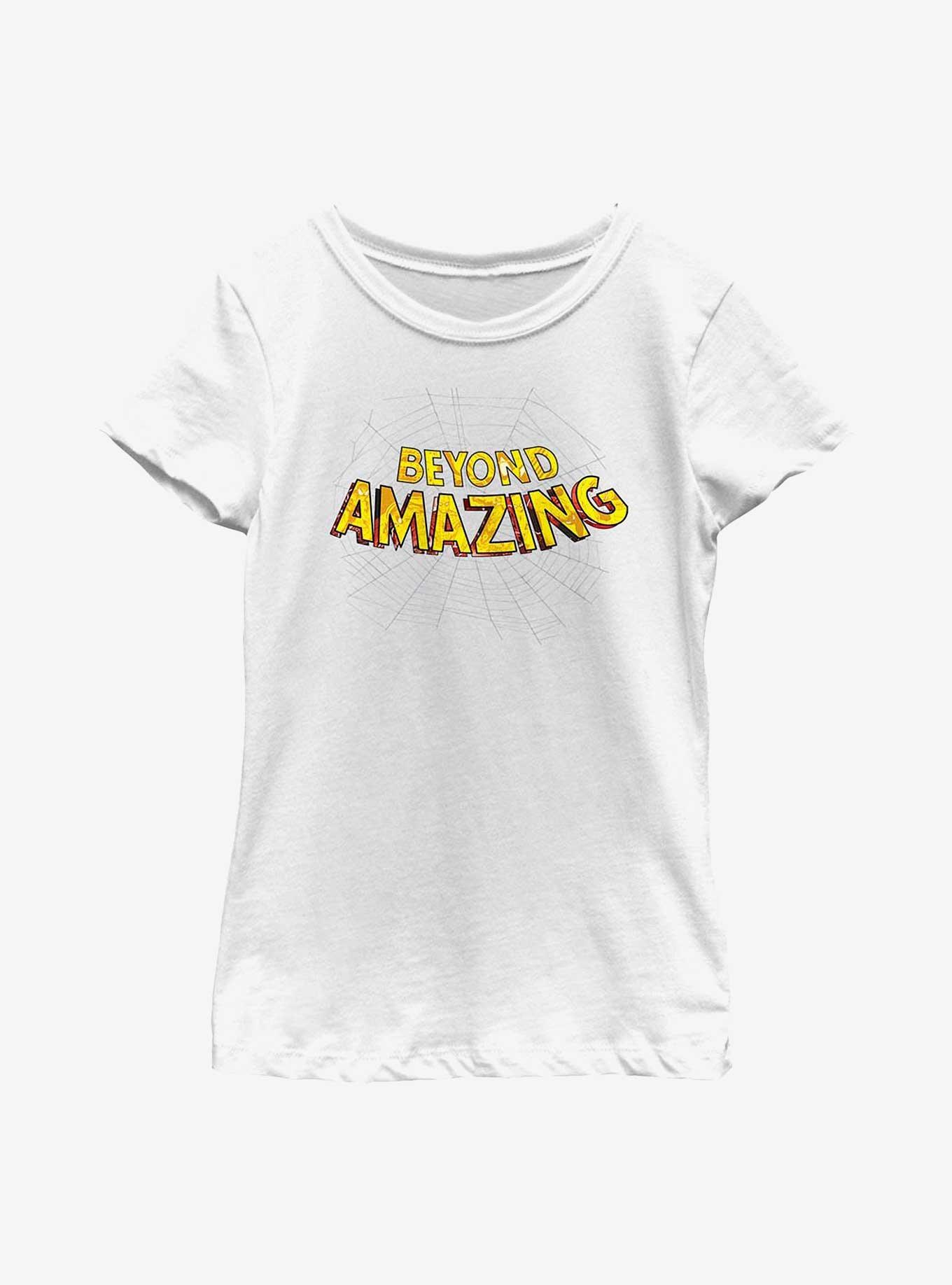 Marvel Spider-Man Beyond Amazing Web Logo Youth Girls T-Shirt, , hi-res