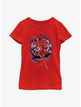 Marvel Spider-Man Circle Evolution Youth Girls T-Shirt, , hi-res