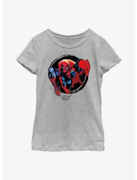 Marvel Spider-Man Circle Forward Youth Girls T-Shirt, , hi-res