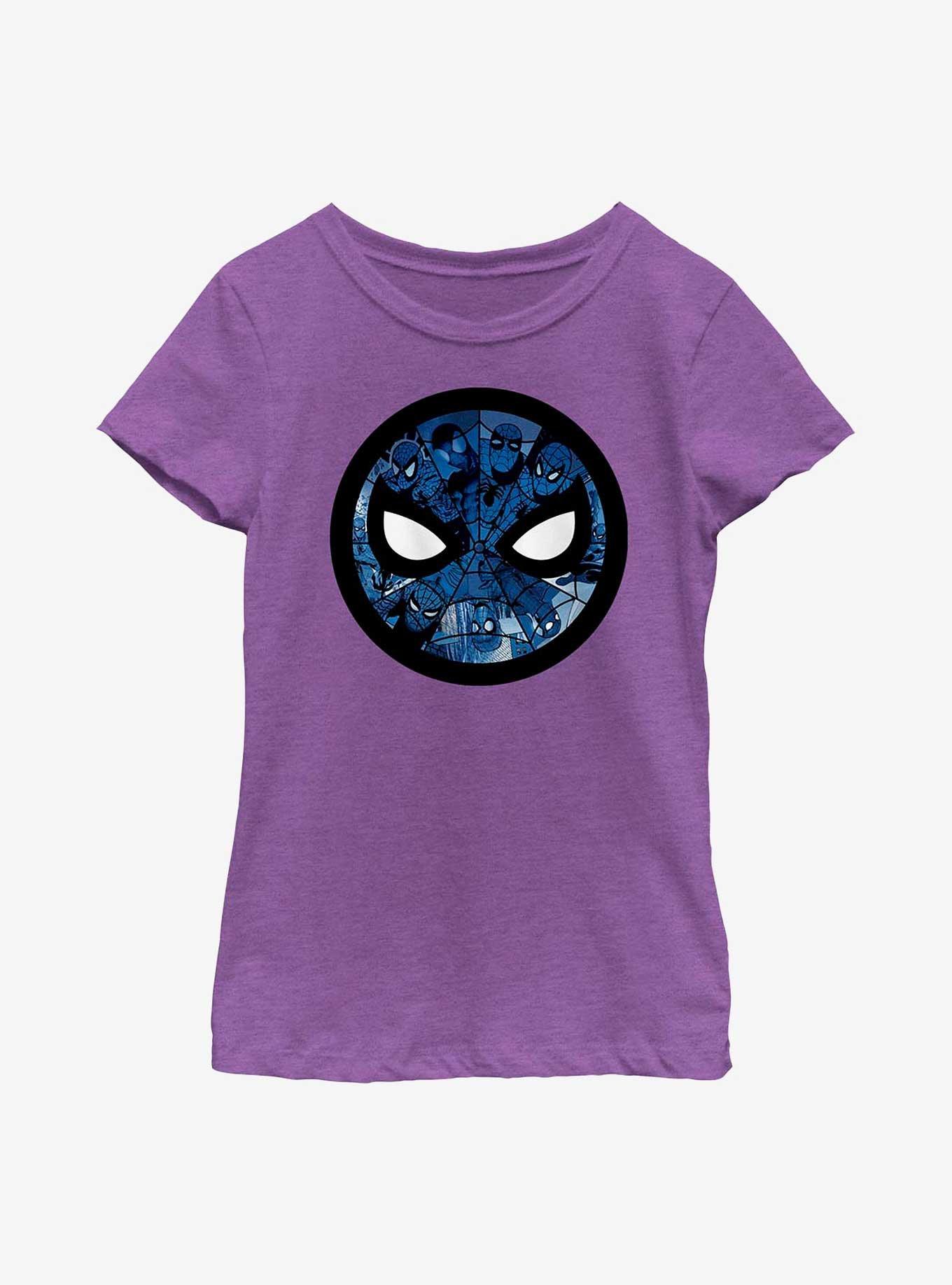 Marvel Spider-Man Mask Of Faces Youth Girls T-Shirt, , hi-res