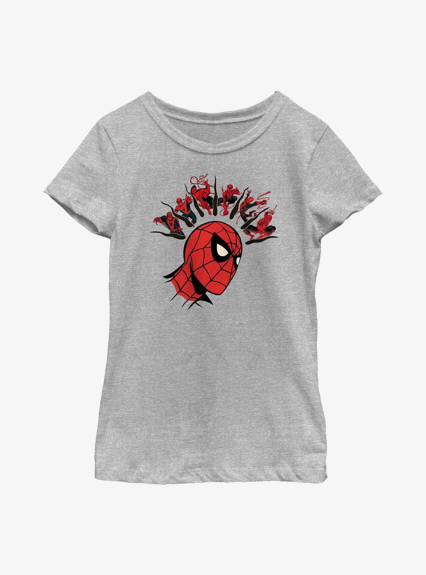 Marvel Spider-Man Multiple Senses Youth Girls T-Shirt, ATH HTR, hi-res