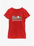 Marvel Spider-Man Beyond Amazing Comic Clippings Logo Youth Girls T-Shirt, RED, hi-res