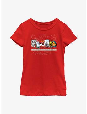 Marvel Spider-Man Beyond Amazing Comic Clippings Logo Youth Girls T-Shirt, , hi-res