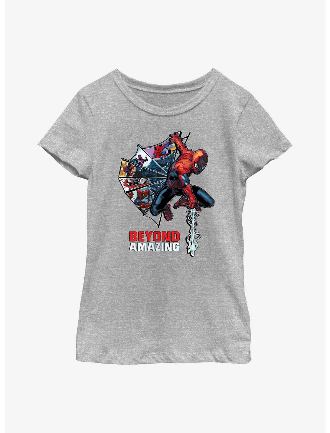 Marvel Spider-Man Beyond Amazingg Web Comic Youth Girls T-Shirt, ATH HTR, hi-res