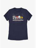 Marvel Spider-Man Beyond Amazing Comic Clippings Logo Womens T-Shirt, NAVY, hi-res