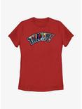 Marvel Spider-Man Thwip! Comic Font Womens T-Shirt, RED, hi-res