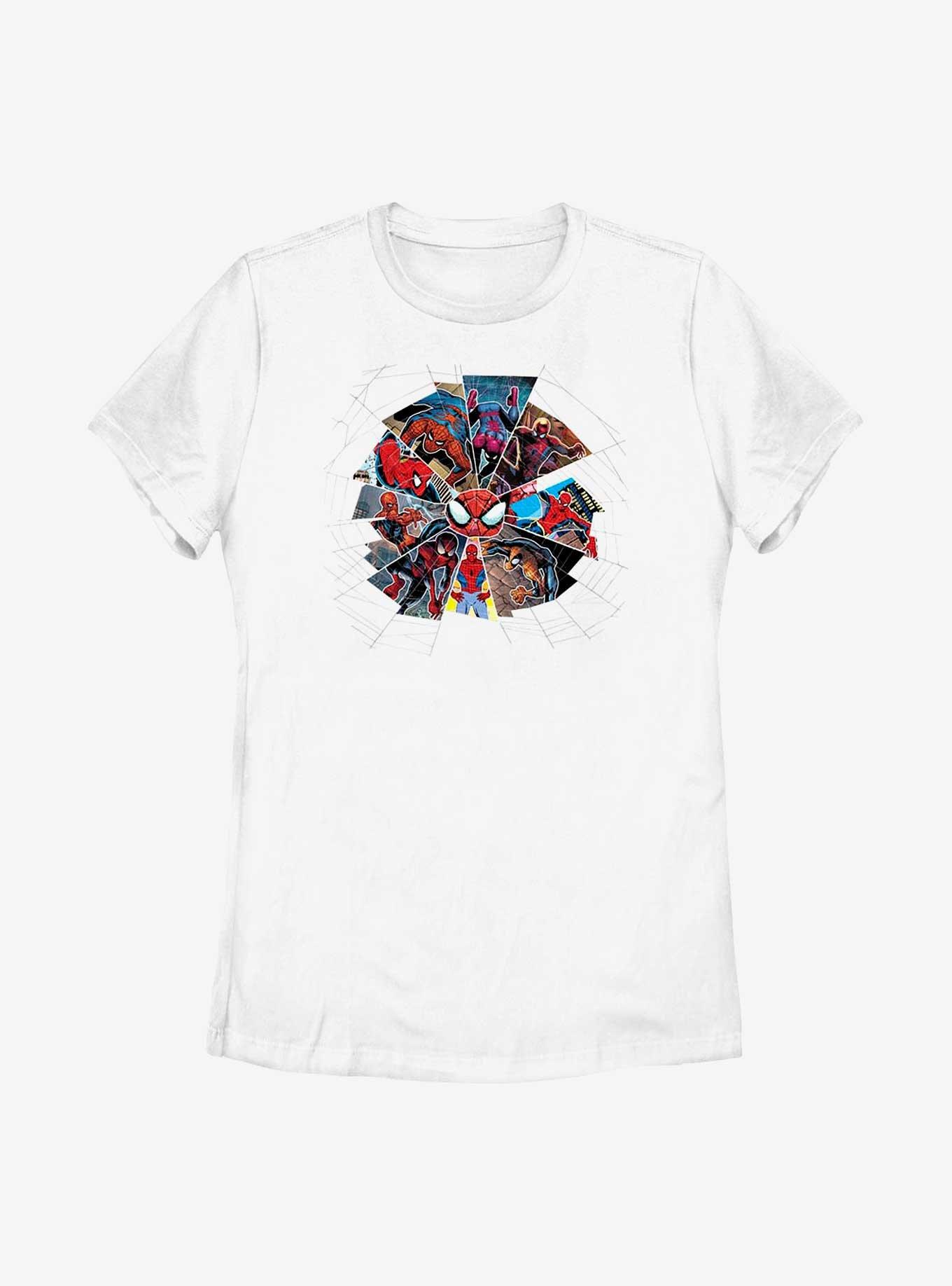 Marvel Spider-Man Web Of Stages Womens T-Shirt, WHITE, hi-res